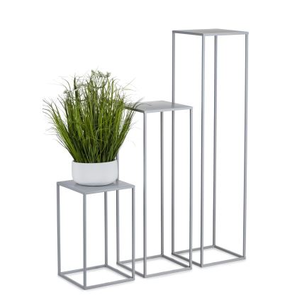 Portafiori 100x24 cm grigio