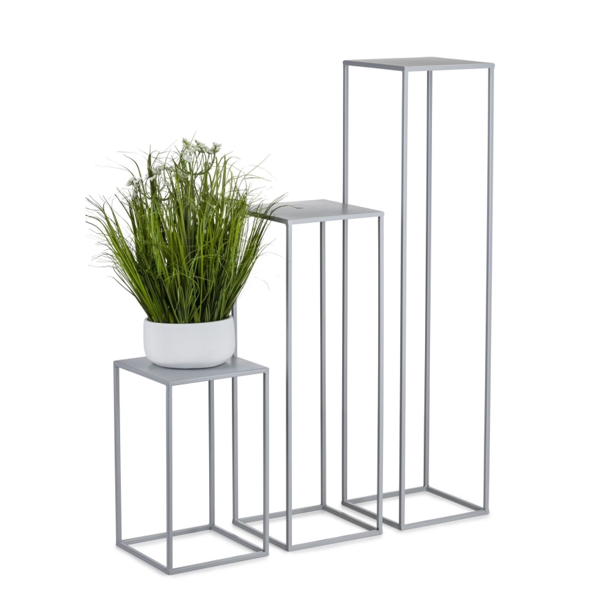 Portafiori 100x24 cm grigio