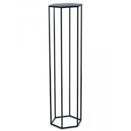 Portafiori 100x24 cm nero