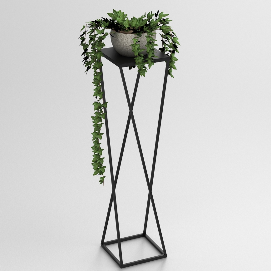 Portafiori  100x24 cm nero