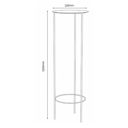 Portafiori 100x32 cm bianco
