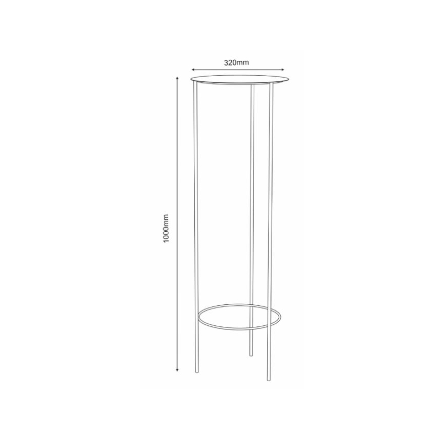 Portafiori 100x32 cm bianco