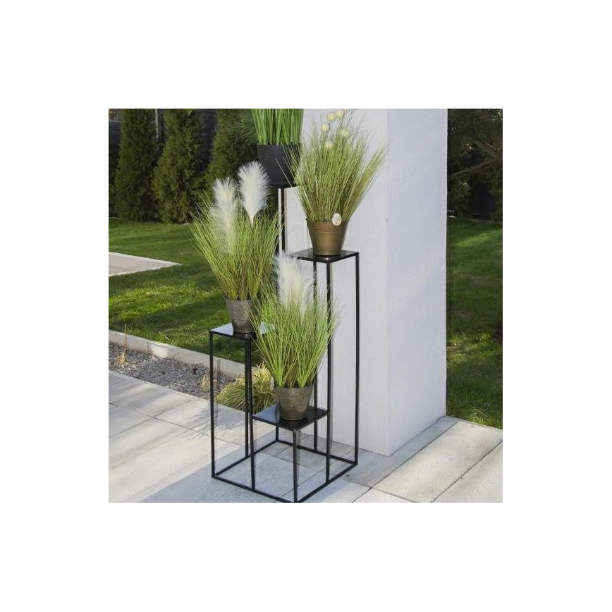 Portafiori 110x40 cm nero