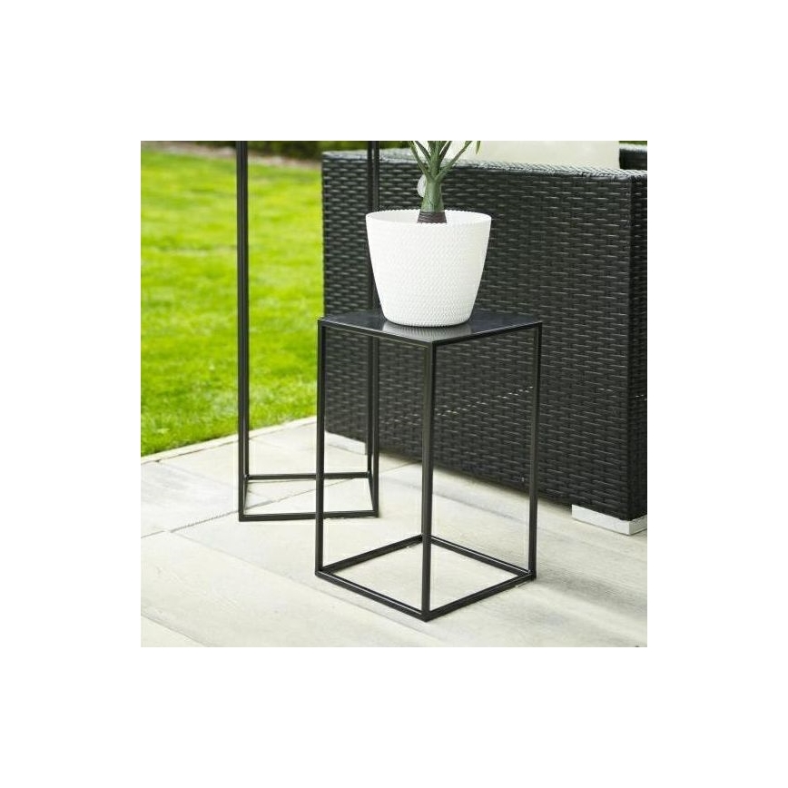 Portafiori 40x24 cm nero