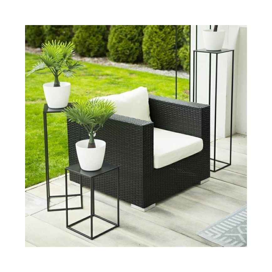 Portafiori 40x24 cm nero