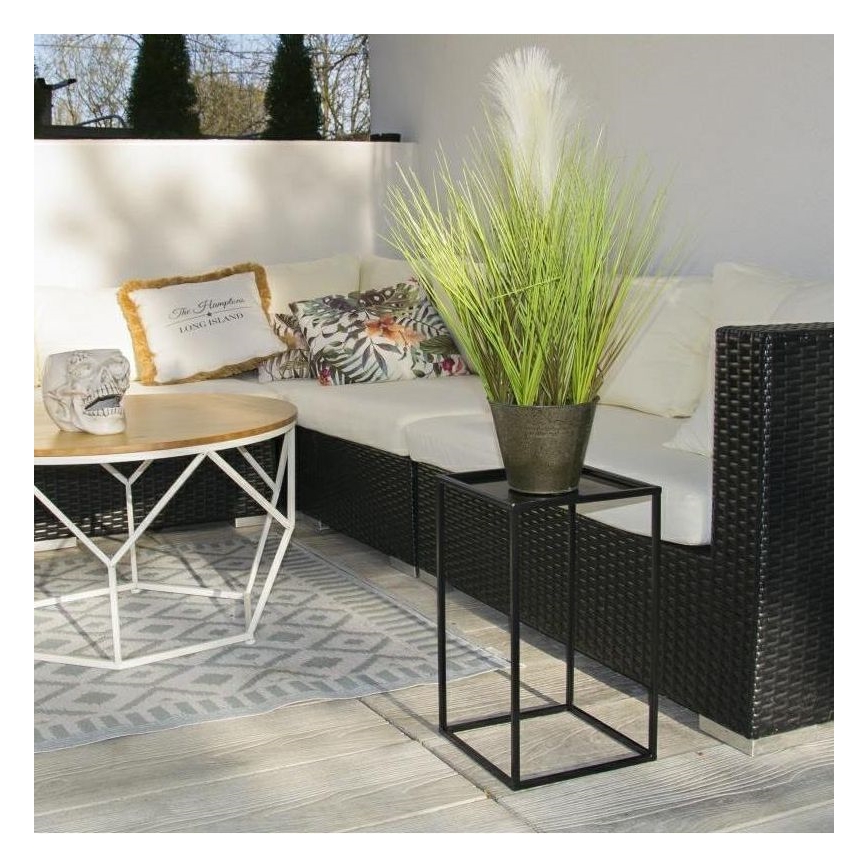 Portafiori 40x24 cm nero