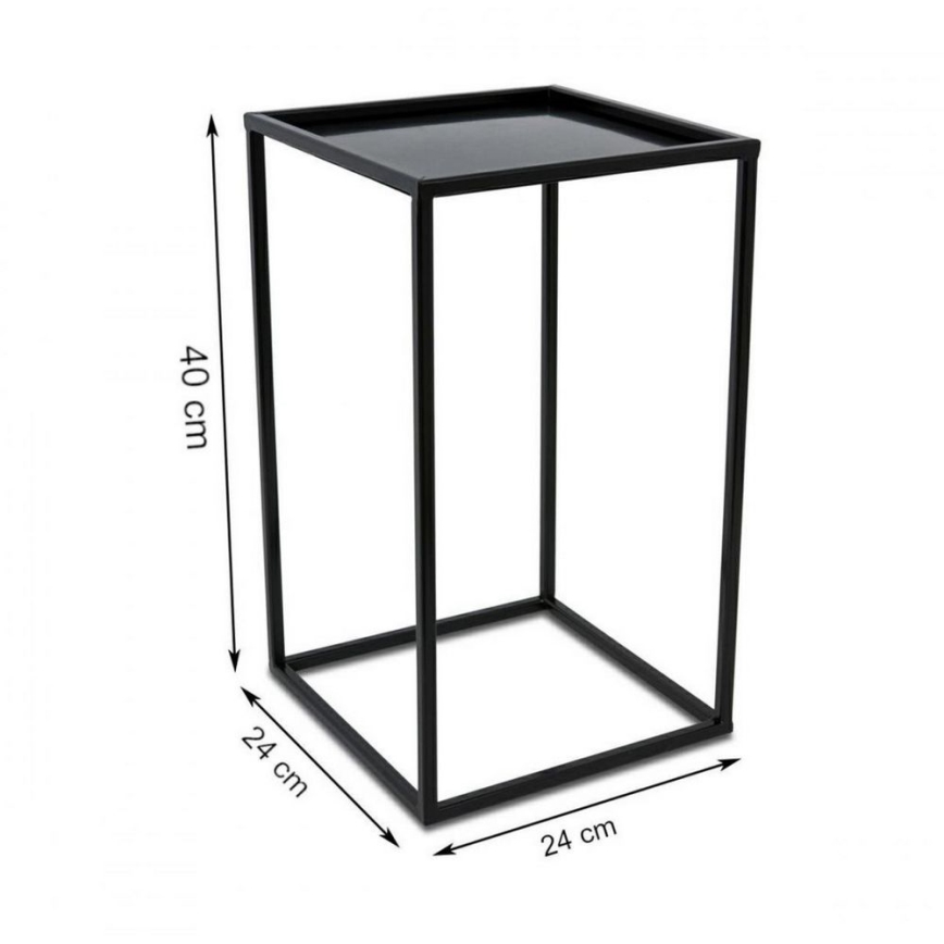 Portafiori 40x24 cm nero