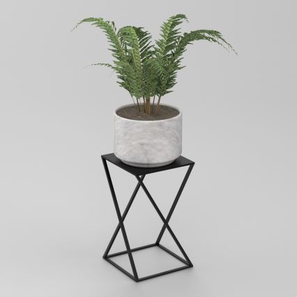 Portafiori 40x24 cm nero