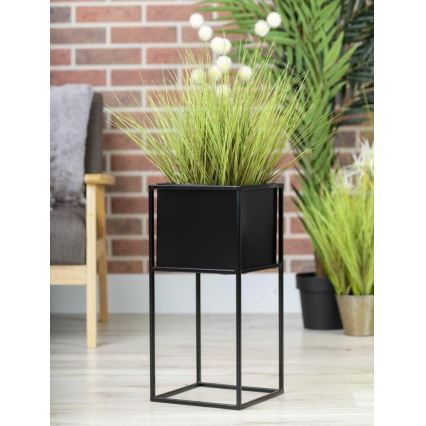 Portafiori 50x24 cm nero