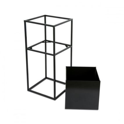Portafiori 50x24 cm nero