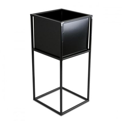 Portafiori 50x24 cm nero