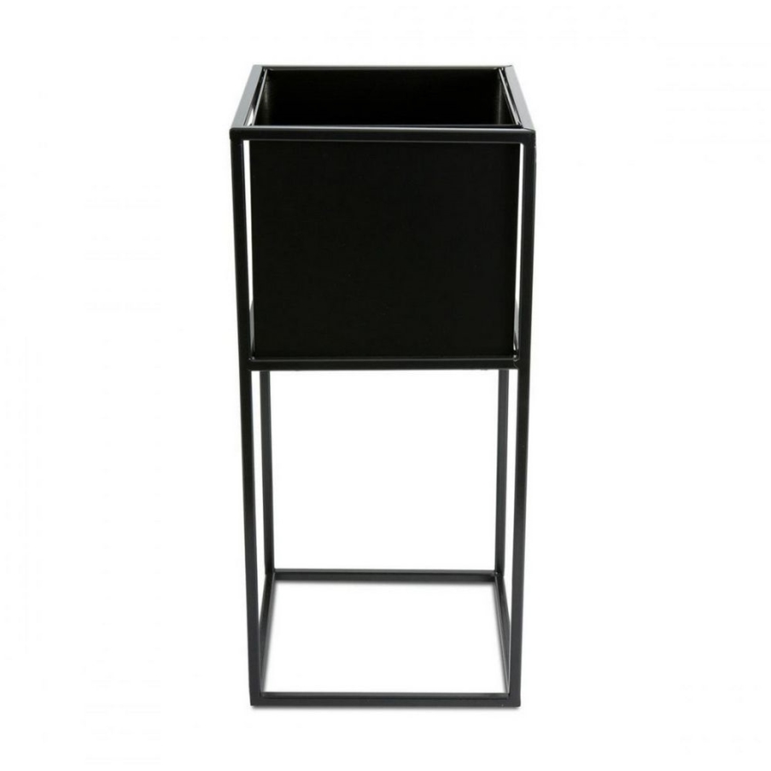 Portafiori 50x24 cm nero
