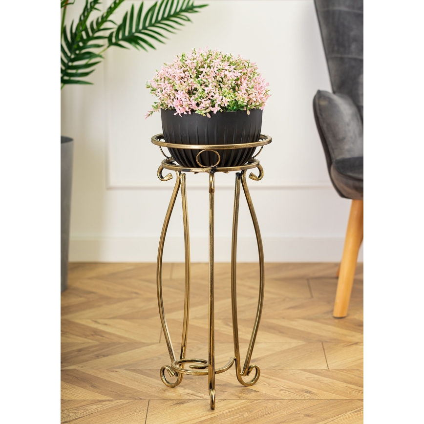 Portafiori 62x28 cm oro