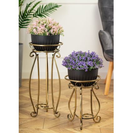 Portafiori 62x28 cm oro