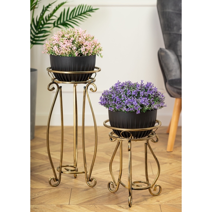 Portafiori 62x28 cm oro