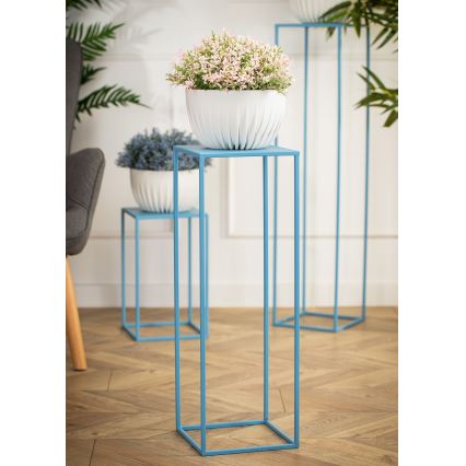 Portafiori 70x24 cm blu