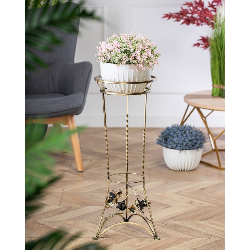 Portafiori 72x28 cm oro
