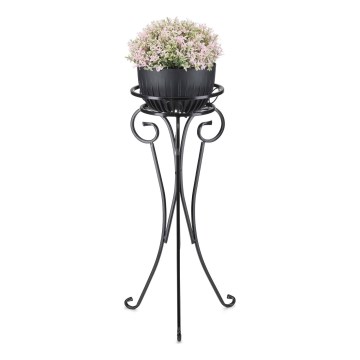 Portafiori 74x34 cm nero