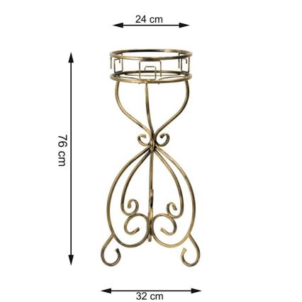 Portafiori 76x32 cm oro
