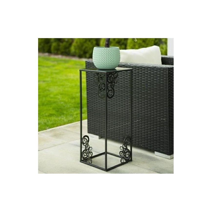 Portafiori 80x24 cm nero