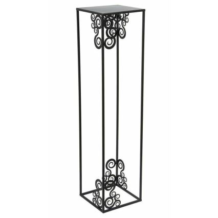 Portafiori 80x24 cm nero