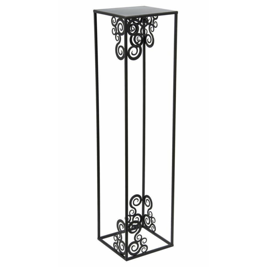 Portafiori 80x24 cm nero
