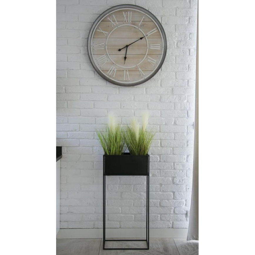 Portafiori 90x44 cm nero