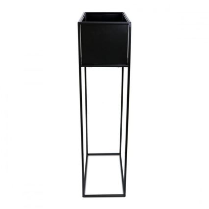 Portafiori 90x44 cm nero