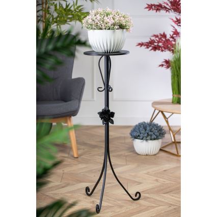 Portafiori 95x39 cm nero