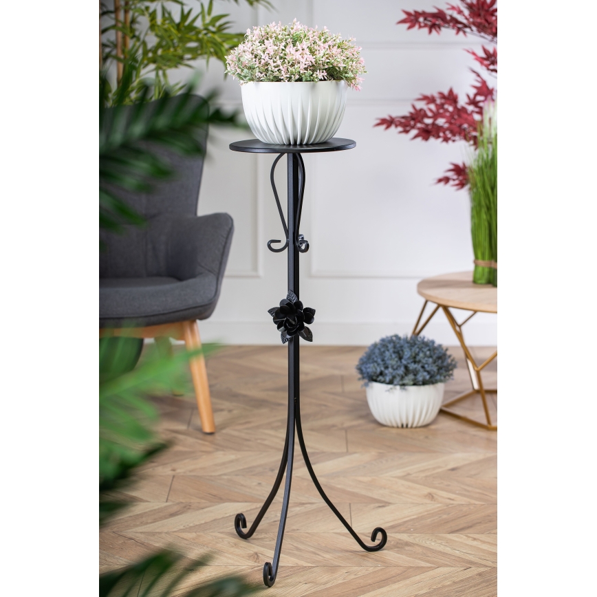 Portafiori 95x39 cm nero