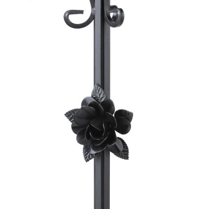 Portafiori 95x39 cm nero