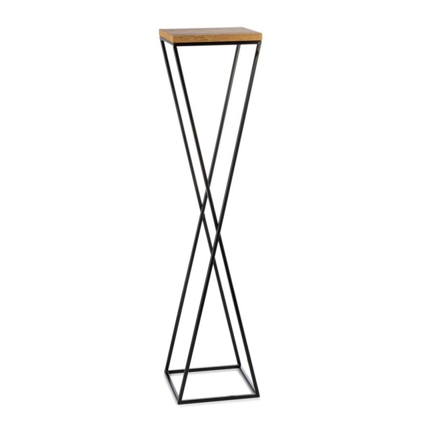 Portafiori LOFT 100x24 cm nero/marrone