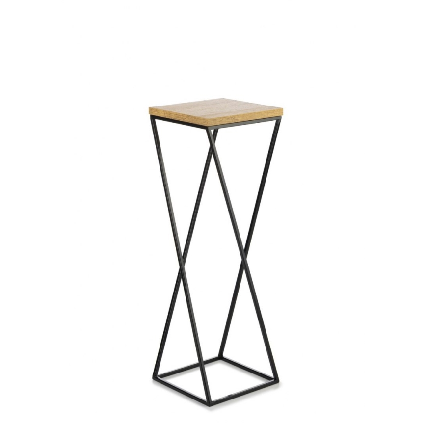 Portafiori LOFT 70x24 cm nero/marrone