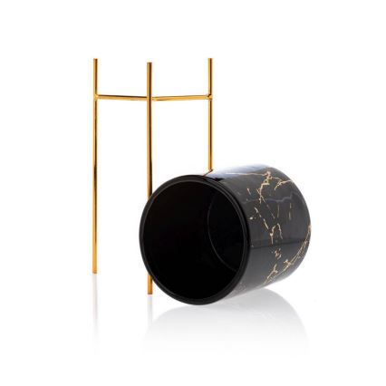 Portafiori NILA 28x11 cm nero/oro