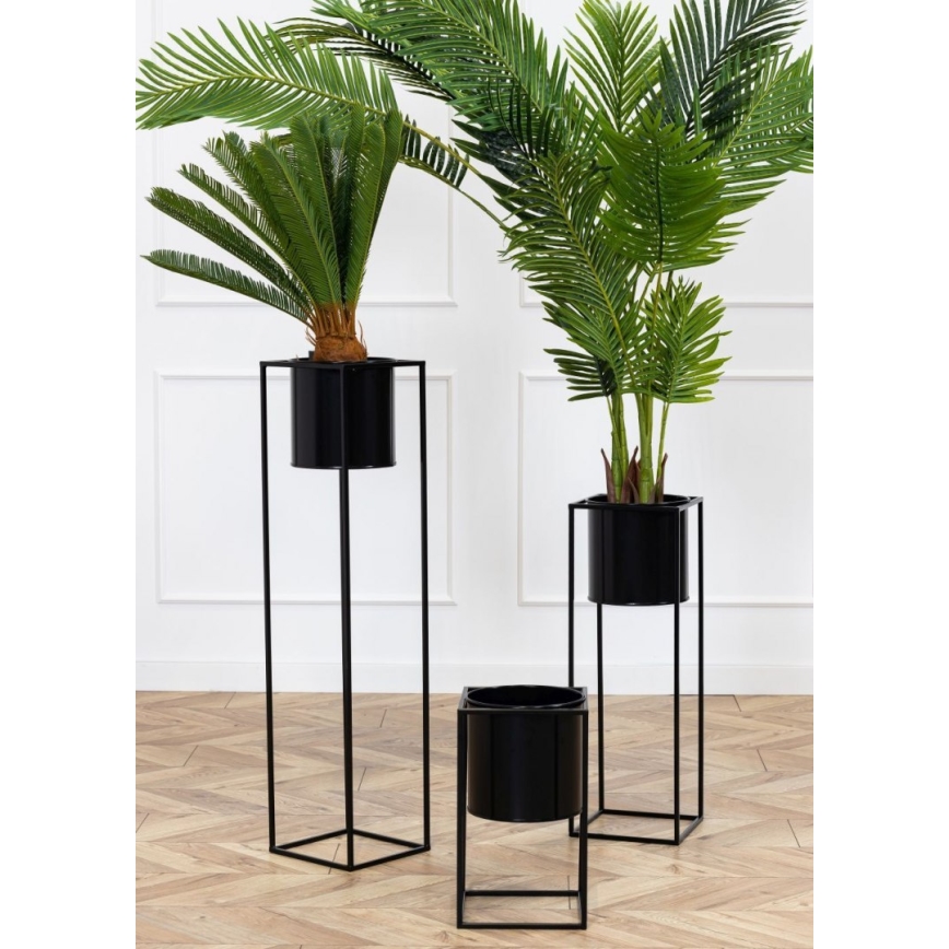 Portafiori RING 100x23 cm nero