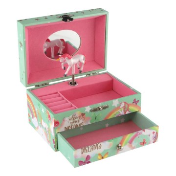 Portagioie musicale a forma di unicorno