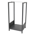 Portalegna 39x35x76 cm nero