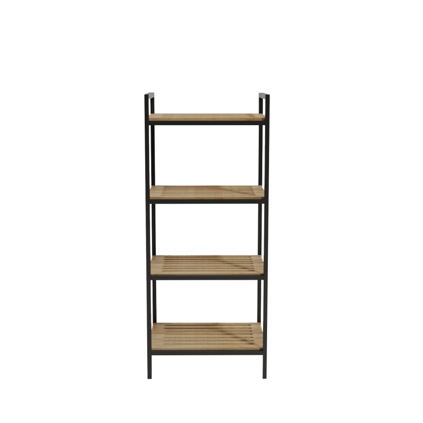 Portaoggetti per il bagno STRALSUND 110x45 cm quercia/nero