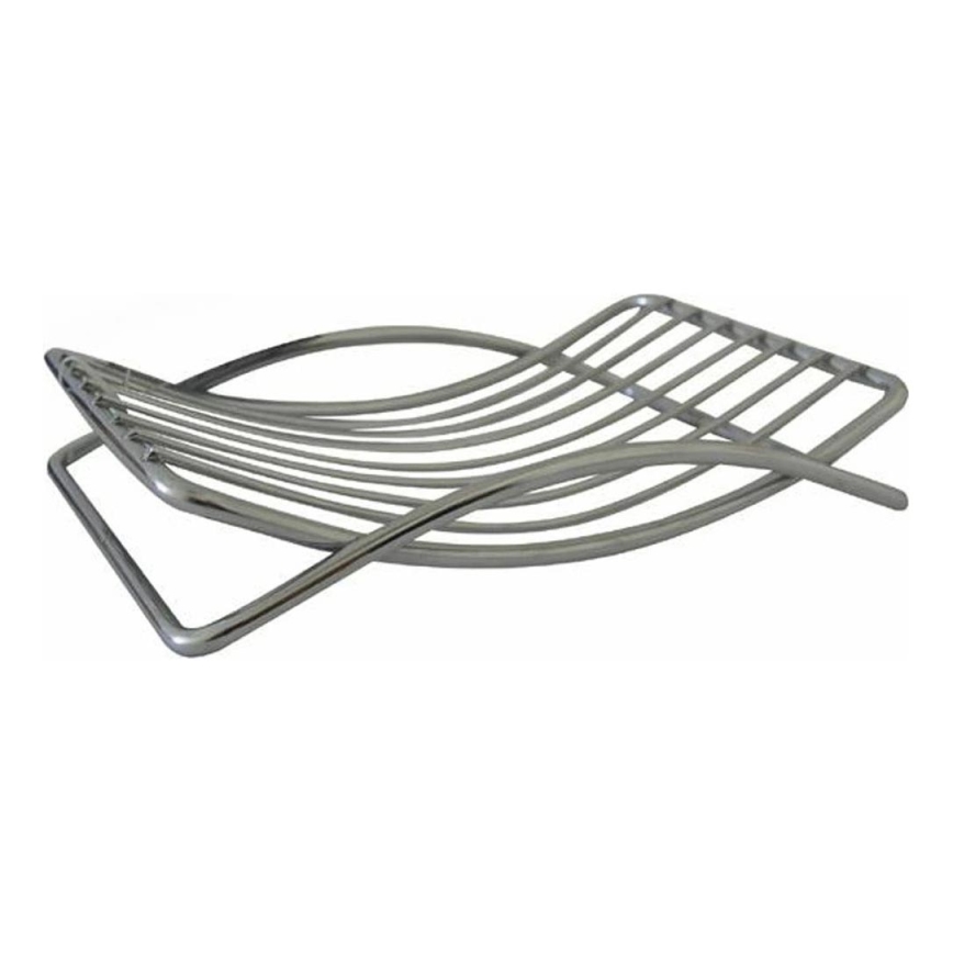 Portasapone in filo metallico 9,7x13,8 cm cromo lucido