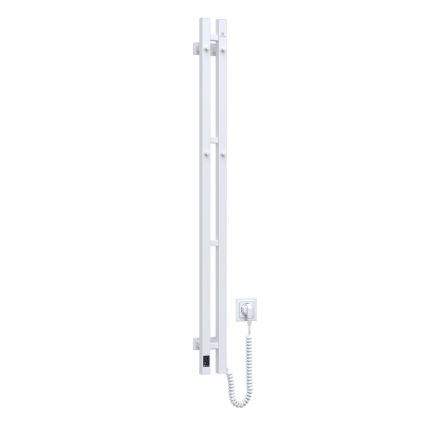 Portasciugamani elettrico con termostato SILOUETTE 187W/230V 120,6 cm IP44 bianco destra quadrato