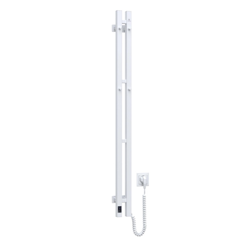 Portasciugamani elettrico con termostato SILOUETTE 187W/230V 120,6 cm IP44 bianco destra quadrato