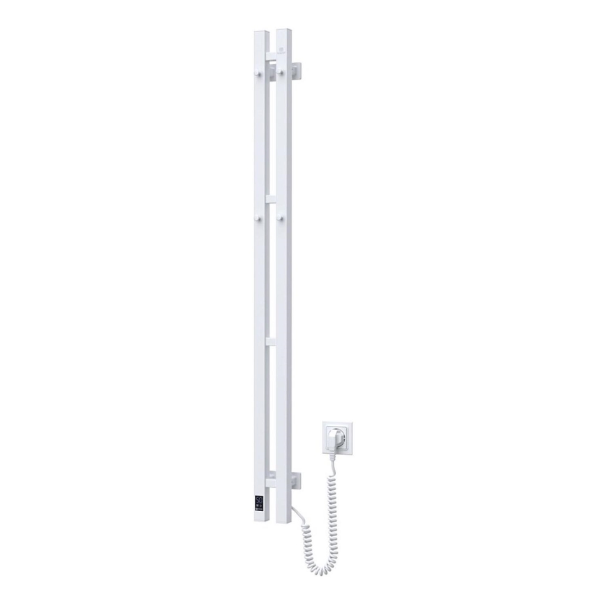 Portasciugamani elettrico con termostato SILOUETTE 187W/230V 120,6 cm IP44 bianco destra quadrato