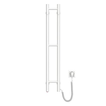 Portasciugamani elettrico SILOUETTE 187W/230V 101,1 cm IP44 bianco destra arrotondato