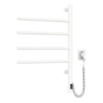 Portasciugamani rotante elettrico con termostato ARABESQUE 150W/230V 64,6 cm IP44 bianco