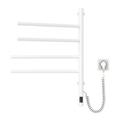 Portasciugamani rotante elettrico con termostato ARABESQUE 150W/230V 64,6 cm IP44 bianco