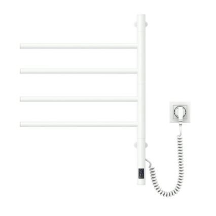 Portasciugamani rotante elettrico con termostato ARABESQUE 150W/230V 64,6 cm IP44 bianco