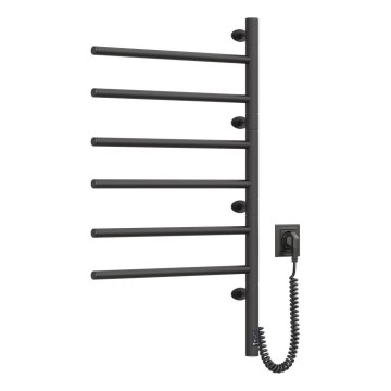 Portasciugamani rotante elettrico con termostato ARABESQUE 196W/230V 81,8 cm IP44 nero