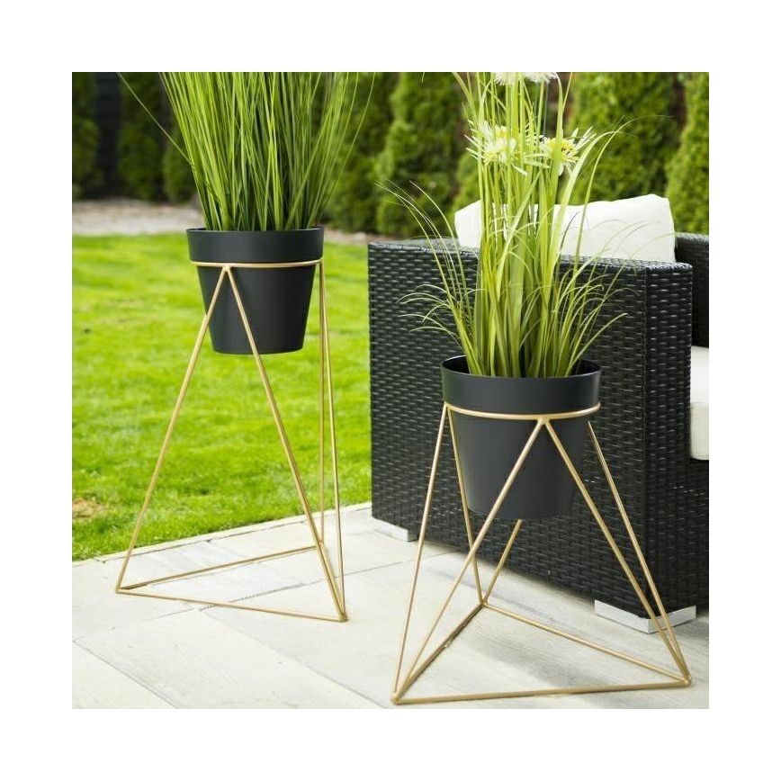 Portavasi TRIANGL 40x45 cm oro