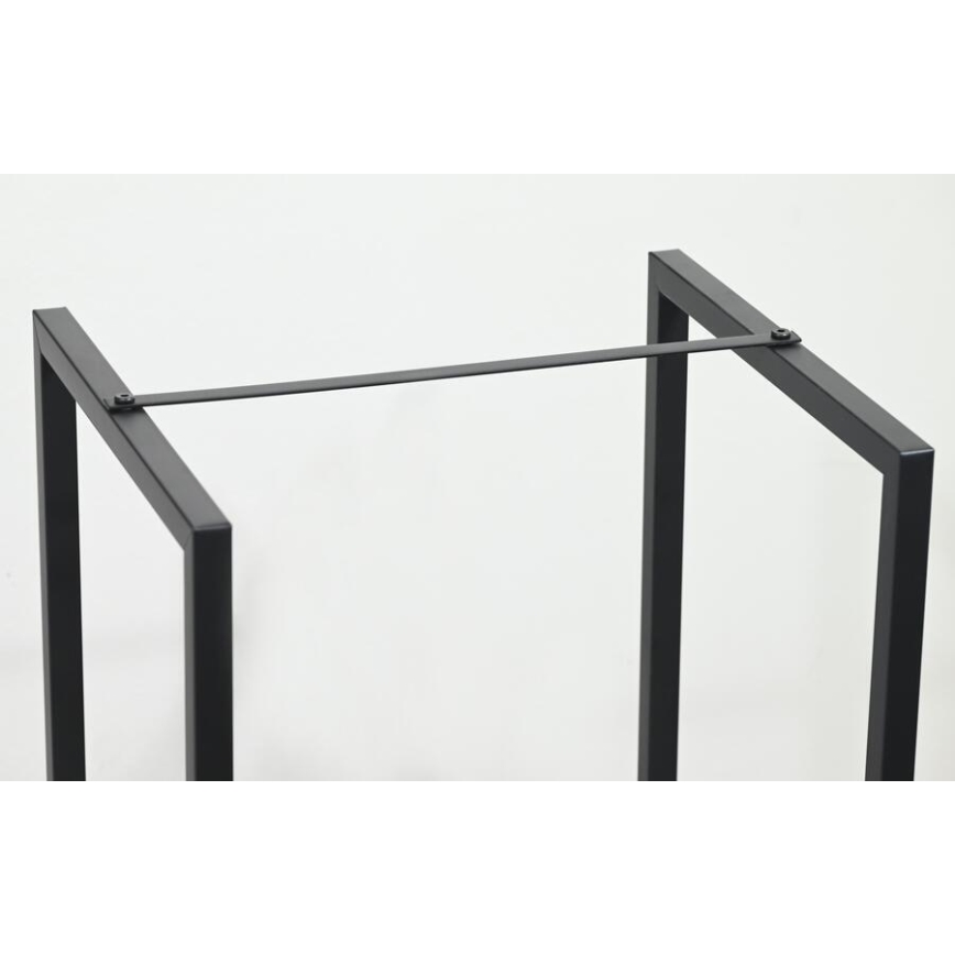 Porte-bûches 39x35x76 cm noir