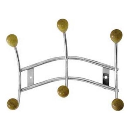 Porte-manteau 16x23,5 cm chrome brillant
